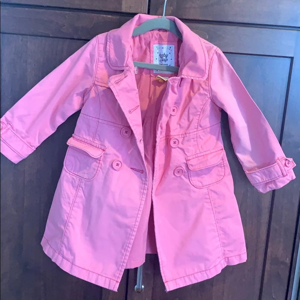 Baby Gap 3T Pink Trench Coat